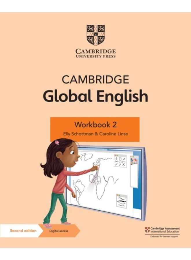 Cambridge Global English Workbook 2 with Digital Access - Second Edition - By Elly Schottman and Caroline Linse - Cambridge Primary English as a Second Language - Image 1